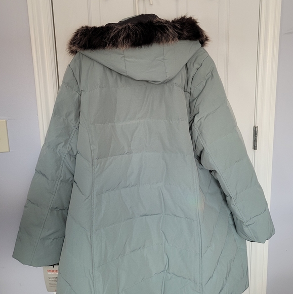 3x Down Light Mint Green Parka - Picture 3 of 14